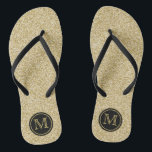 Trendy Gold Glitzer Monogram Gastgeschenk Hochzeit Badesandalen<br><div class="desc">Feiern Sie stilvoll mit diesen trendigen Hochzeitsflips. Dieses Design ist leicht mit Ihrer eigenen Formulierung zu personalisieren und Ihre Gäste werden begeistert sein,  wenn sie diese fabelhaften Gastgeschenke erhalten.</div>