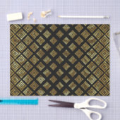 Trendy Gold Glitzer Rhomboid Seidenpapier (Handwerk)