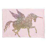 Trendy Gold Glitzer Sparkle Unicorn