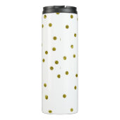 Trendy Gold Glitzer Sparkle Unicorn Thermosbecher (Rückseite)