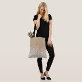 Trendy Gold Glitzer und Leopard Print Gradient Tasche (Am Model)