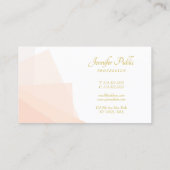 Trendy Gold Handgeschriebener Skriptname Modernes Visitenkarte (Rückseite)