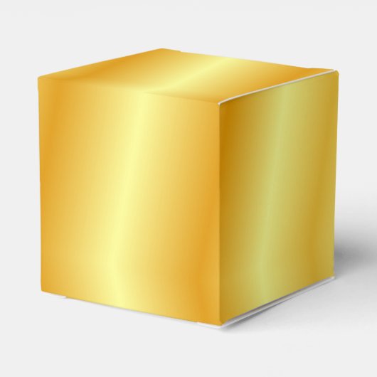 Trendy Gold Look Glamour Moderne Elegante Vorlage Geschenkschachtel (Rückseite)