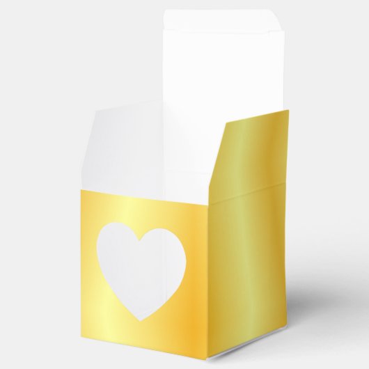 Trendy Gold Look Glamour Moderne Elegante Vorlage Geschenkschachtel (Geöffnet)