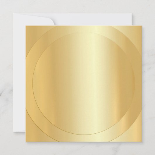 Trendy Gold Look Moderne elegante Blank Template Mitteilungskarte (Vorderseite)