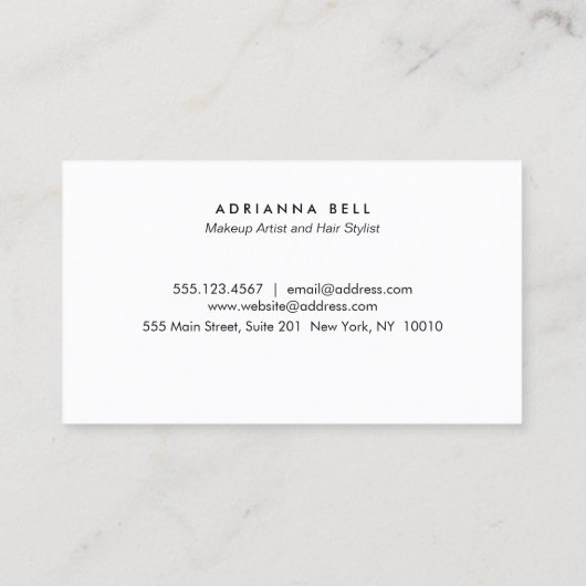 Trendy Gold PINK Beauty Salon 10 Punch Loyalität Treuekarte (Rückseite)