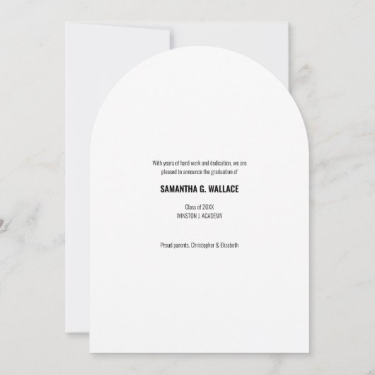 Trendy-Gold-Script-Foto Einladung (Rückseite)