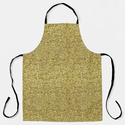 Trendy Gold Sparkle Glitzer Schürze (Vorderseite)