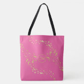 Trendy Gold Stars Mit Monogramm Tote Bag Tasche (Vorderseite)