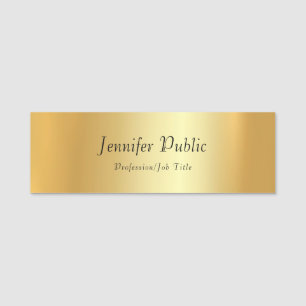 Trendy Gold Template Moderne Kalligrafie Namensschild