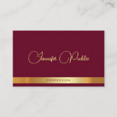 Trendy Gold Text Typography Premium Thick Luxury Visitenkarte (Vorderseite)