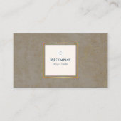 Trendy Gold Texture Logo Visitenkarte (Vorderseite)