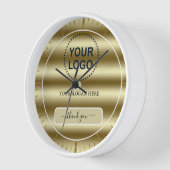 Trendy Gold verwöhnt Ihr Logo hier als Promo Busin Uhr (Winkel)
