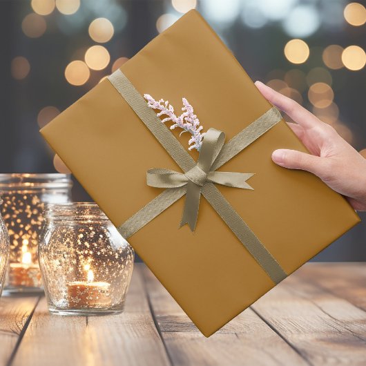 Trendy Golden Brown Wrapping Paper Geschenkpapier