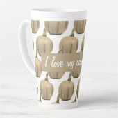 Trendy Golden Pumpkin I Liebe My Milchtasse (Linke Ecke)