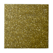 Trendy GoldGlitzer Fliese (Vorderseite)