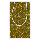 Trendy GoldGlitzer Kleine Geschenktüte (Vorderseite)