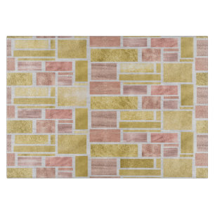 Trendy GoldRosen-Goldfolien-Blöcke Schneidebrett