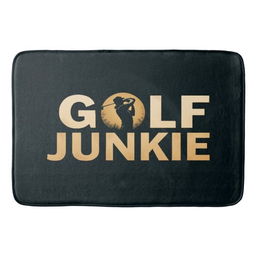 Trendy Golf Junkie Sports Badematte (Vorderseite)