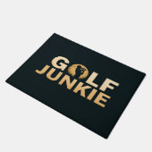 Trendy Golf Junkie Sports Fußmatte (Schrägansicht)