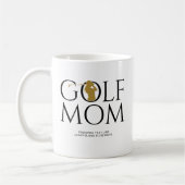 Trendy "GOLF MAMA" Gold Kaffeetasse (Links)