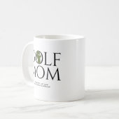 Trendy "GOLF MAMA" Green Kaffeetasse (Vorderseite Links)