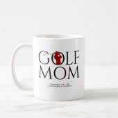 Trendy "GOLF MAMA" Red Kaffeetasse (Links)