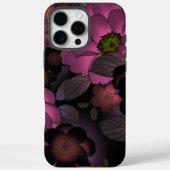 Trendy Gothic Dark Romance Plum Blume Case-Mate iPhone Hülle (Rückseite)