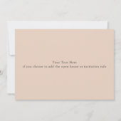 Trendy Grad Ankündigung Foto Card Wave Frame (Rückseite)