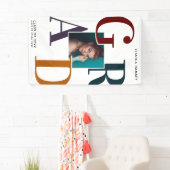 Trendy Grad Foto Abschluss Door Banner (Insitu)