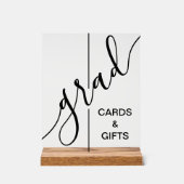 Trendy Grad Script Abschluss Cards & Geschenke Acrylschild (Vorderseite)