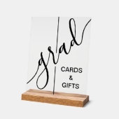 Trendy Grad Script Abschluss Cards & Geschenke Acrylschild (Winkel)