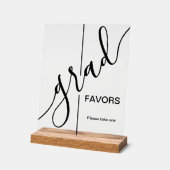 Trendy Grad Script Abschluss Favoriten Acrylschild (Winkel)