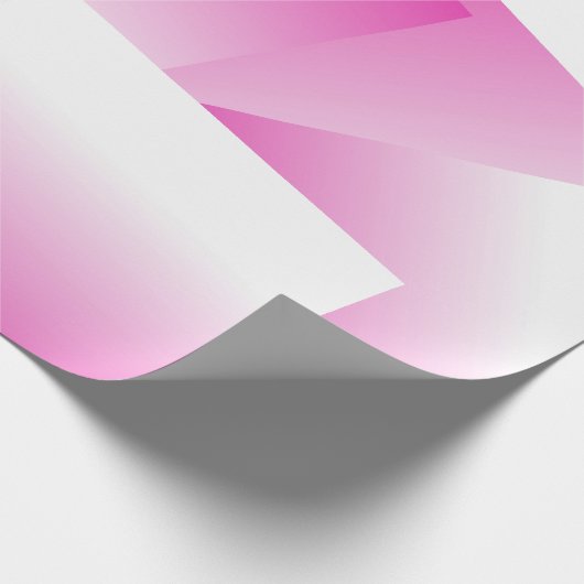 Trendy Gradient Pink Moderne Elegante Vorlage Gesc Geschenkpapier (Ecke)
