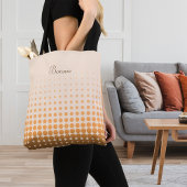 Trendy Gradient Polka Dots Individuelle Name Tasche