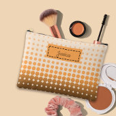 Trendy Gradient Polka Dots Individuelle Name Zubehörtasche