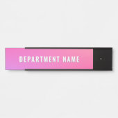 Trendy Gradient Simple Department Name Door Sign Türschild (Vorderseite )