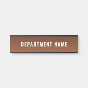 Trendy Gradient Simple Department Name Door Sign Türschild