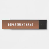 Trendy Gradient Simple Department Name Door Sign Türschild (Vorderseite )