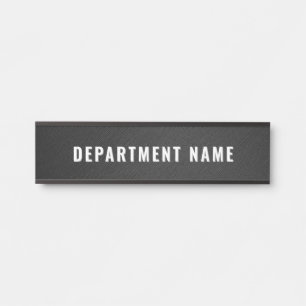 Trendy Gradient Simple Department Name Door Sign Türschild