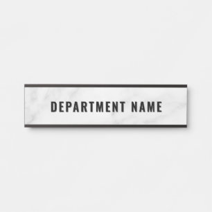 Trendy Gradient Simple Department Name Door Sign Türschild