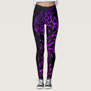 Trendy Gradient Tiger Wilde Animal Print Muster Leggings