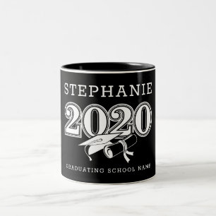 Trendy Graduate Class of 2020 Cap Zweifarbige Tasse