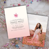 Trendy Graduation Party 2025 Elegant Floral Einladung