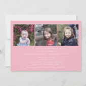 Trendy Graduation Party Ankündigung mit 6 Fotos (Rückseite)