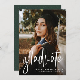 Trendy Graduierte vertikale grüne Abschluss laden