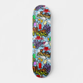 Trendy Graffiti Art Pattern Skateboard (Vorne)