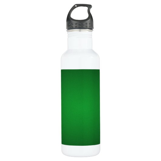 Trendy Grainy Green-Black Vignette Trinkflasche (Vorderseite)