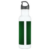 Trendy Grainy Green-Black Vignette Trinkflasche (Rückseite)