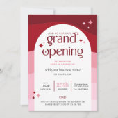 Trendy Grand Opening Arch Minimal Business-Logo Einladung (Vorderseite)